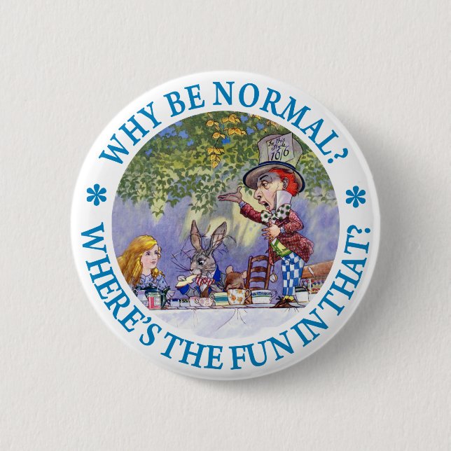 VARFÖR VARA NORMAL? KNAPP (Framsida)