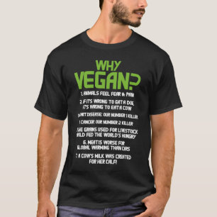 Varför Vegan Vegetarian Veganism Plant Based Diet T Shirt