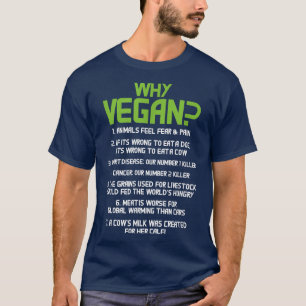 Varför Vegan Vegetarian Veganism PlantBased Diet T Shirt
