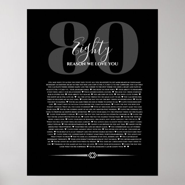 Varför vi kärlek om dig 90 80 70, 60, 50, poster (Framsidan)