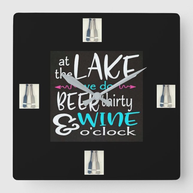 VARFÖR VI LEVER **I SJÖ**-KLOCKAN FYRKANTIG KLOCKA (Framsida)