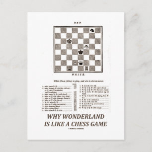 Varför Wonderland är som ett schackspel (Preface) Vykort