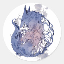 Varg älskare dam flicka