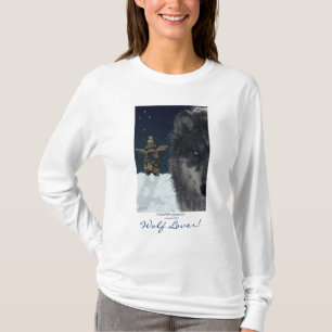 VARG ÄLSKARE~ Grått Varg Hoodie & Toppar T-shirt