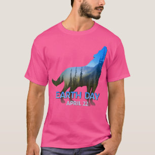 Varg Älskare Jorddagen 50-årsdagen 22 april T Shirt