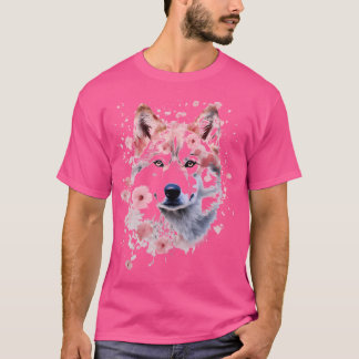 Varg Animalisk naturparagraf Abstrakt Artwork Ansi T Shirt