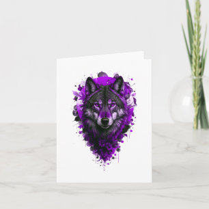 Varg Art - Lila Sticker Kort
