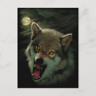 Varg av arg vykort