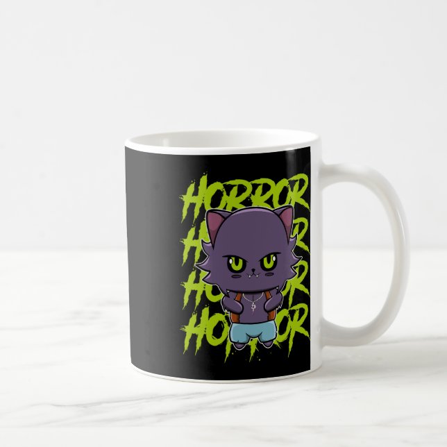 Varg av Cute Werevarg och Lycanthrop för djurterro Kaffemugg (Höger)