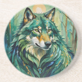 Varg av grönt i Forest Sandstone-Underlägg Underlägg