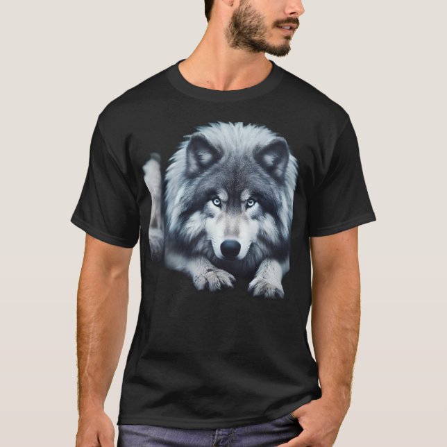 Varg av isål - Vildens anda T Shirt (Framsida)