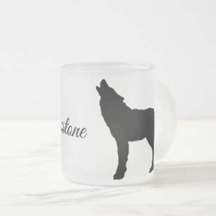 Varg av Mugg-Yellowstone-glas, fryst Frostad Glasmugg