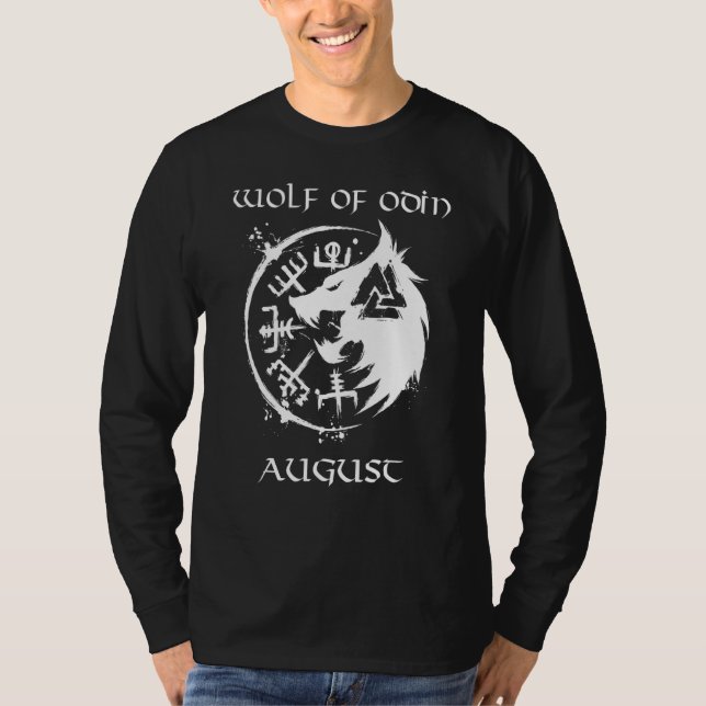 Varg av Odin August-Personligen T Shirt (Framsida)