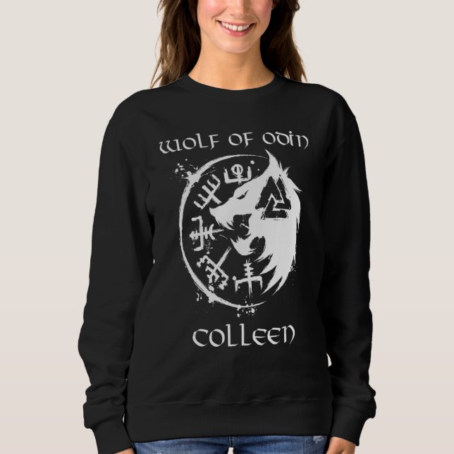 Varg av Odin Colleen Personlig T Shirt (Framsida)