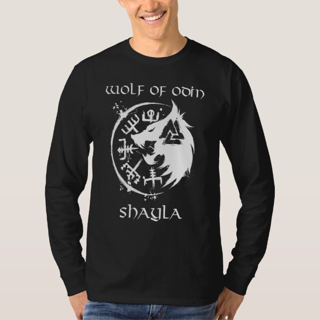 Varg av Odin Shayla Personlig T Shirt (Framsida)