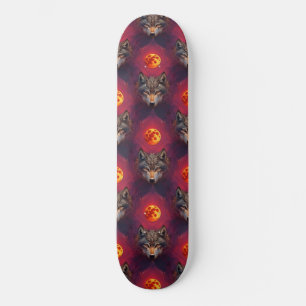 Varg av poppkonsten Blood Måne AI Fantasy Mini Skateboard Bräda 18,5 Cm