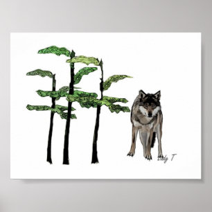 varg av skogsmark poster