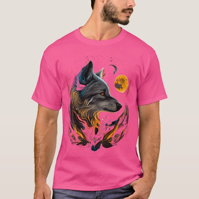 Varg av spritdjur t shirt (Framsida)