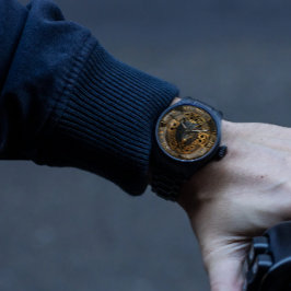 Varg av vildmark med 3D Ansikte Armbandsur