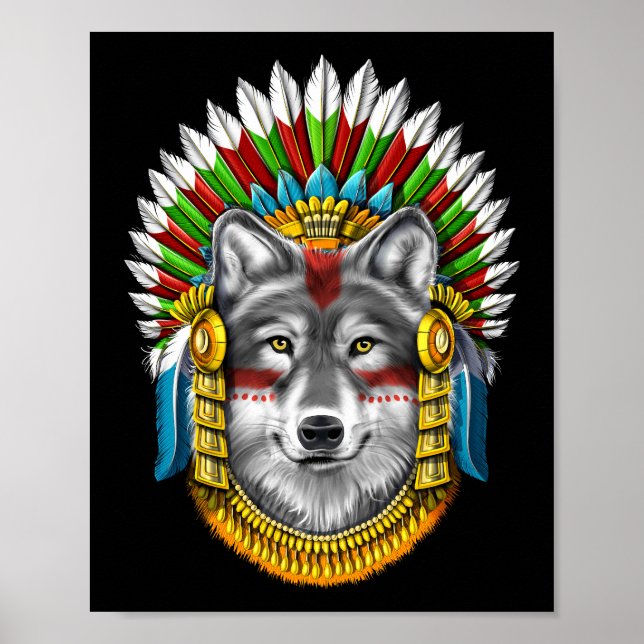 Varg Aztec Warrior Poster (Framsidan)