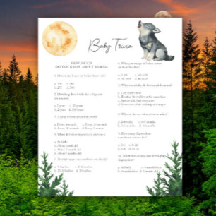 Varg baby shower - Baby Trivia Spel