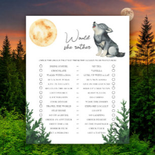 Varg Baby shower Vad skulle hon hellre