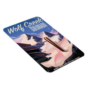 Varg Bäck Colorado Ski poster Magnet