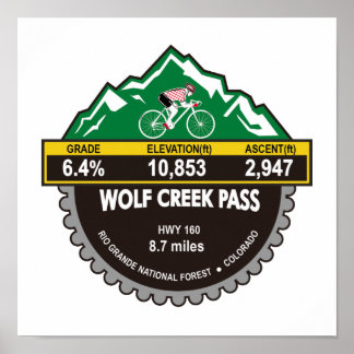 VARG BÄCK PASS- RIO GRANDE NF, CO -"MOUNTAIN" POSTER