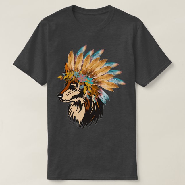 Varg Bear and Dream Catcher För manar och kvinnor  T Shirt (Design framsida)