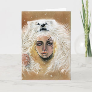 Varg Beauty Greeting Card Helgkort