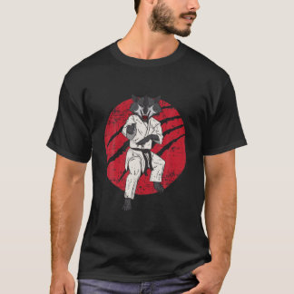 Varg Black Bälte Martial Arts Karate Taekwondo Fig T Shirt