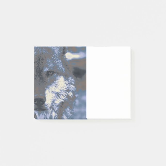 Varg blått post-it block (Framsida)