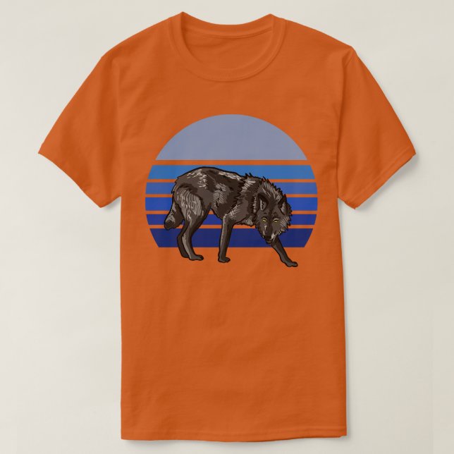 Varg Blue Retro T Shirt (Design framsida)