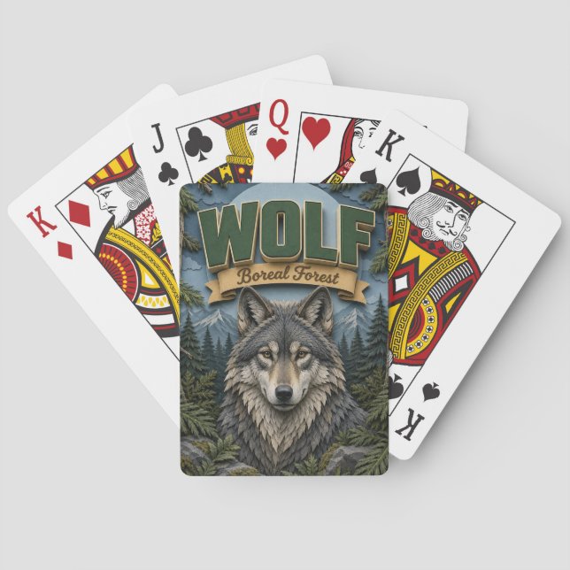 Varg Boreal Skog POPCUT Casinokort (Baksidan)