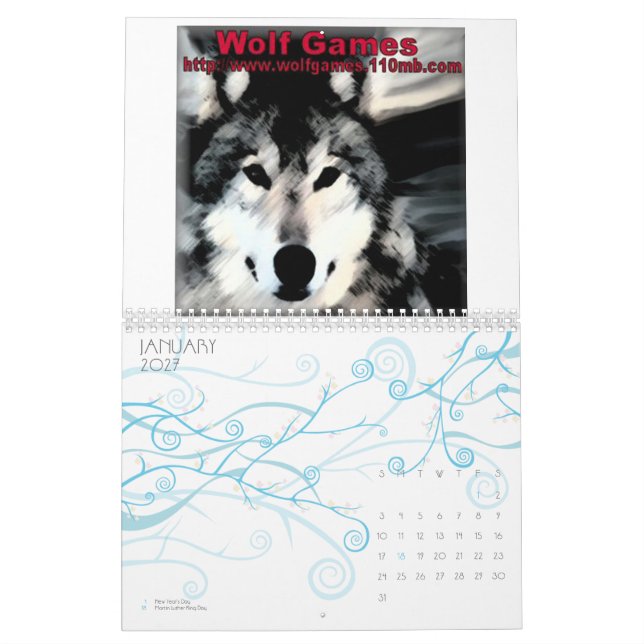 Varg Calander Kalender (Jan 2027)