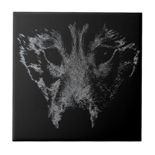 Varg Ceramic Tile Husky Valp Sled Hund Decor Kakelplatta
