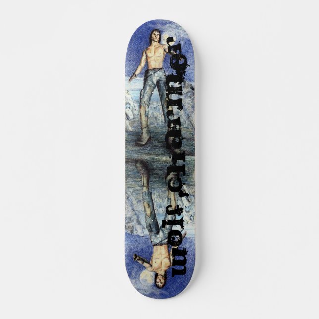 Varg Charmer Fantasy Scateboard Skateboard Bräda 21,5 Cm (Framsida)