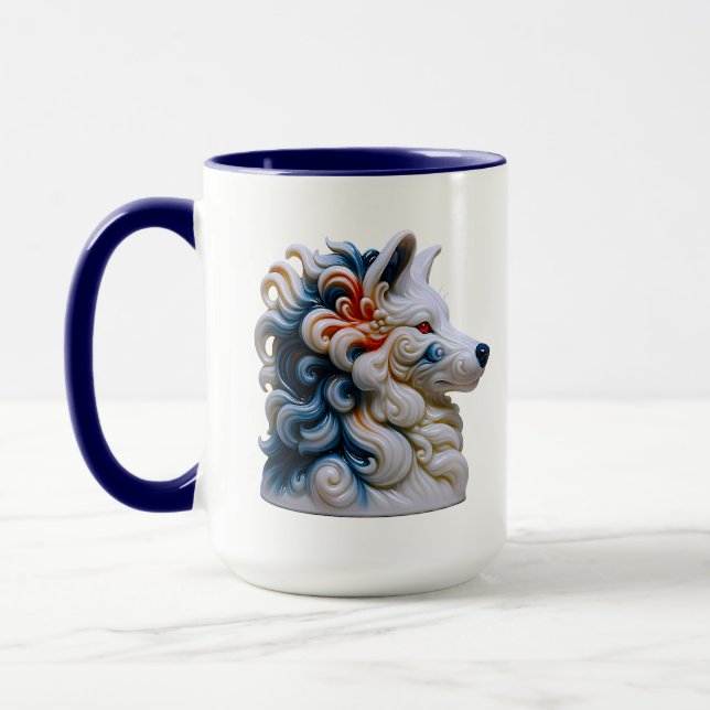 Varg Coffee Art Mugg (Vänster)
