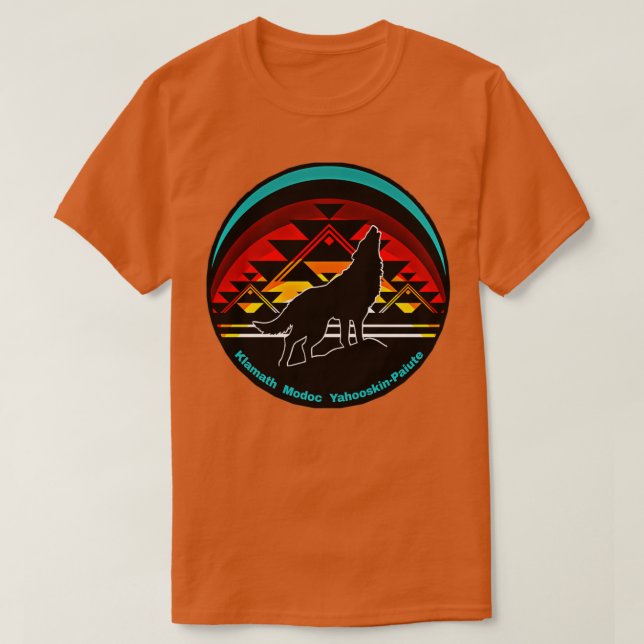 Varg Design Klamath Tribes  T Shirt (Design framsida)