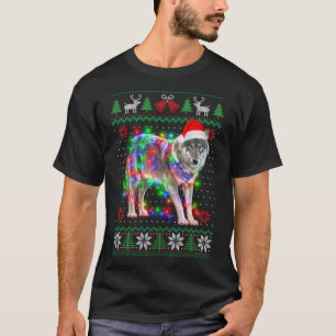 Varg Djuret Ugly Sweater jul Puppy Animal T Shirt