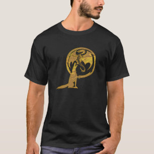 Varg & Dragon guld manar svart t-shirt