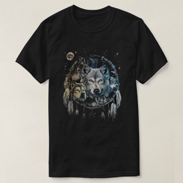 Varg Dream Catcher T Shirt (Design framsida)