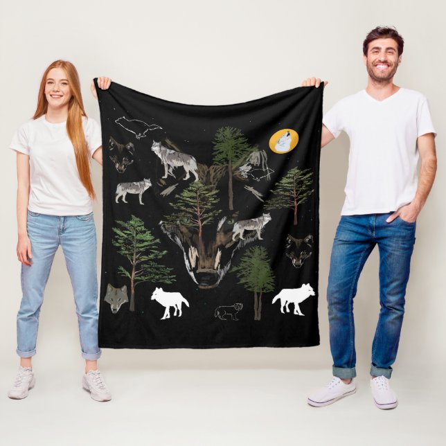 Varg Dream Fleecefilt (På plats)