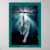 Varg & Eagle Klan Samling av vilda  Poster