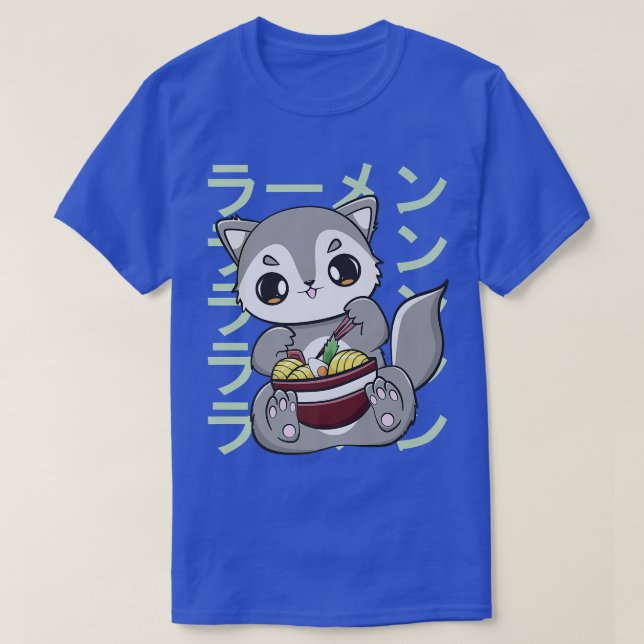 Varg Eats Ramen och japanska Noodles 3010 T Shirt (Design framsida)