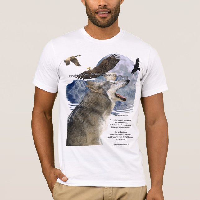 VARG, EGJ, RAVEN, Måne, berg & Dikt, T-Shirt (Framsida)