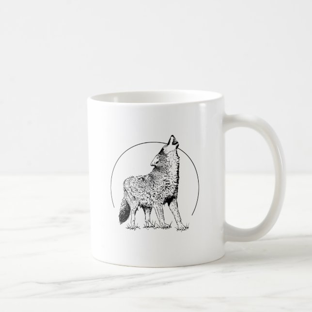 VARG ETIKETT KAFFEMUGG (Höger)