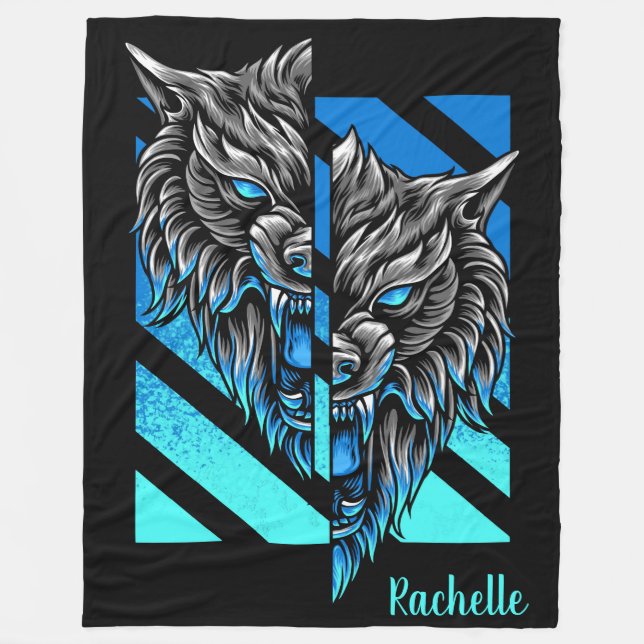 Varg Fleecefilt (Framsidan)