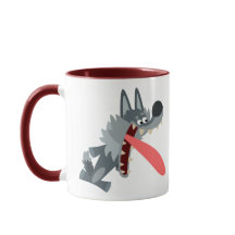 Varg för akut accentuerad Tecknad