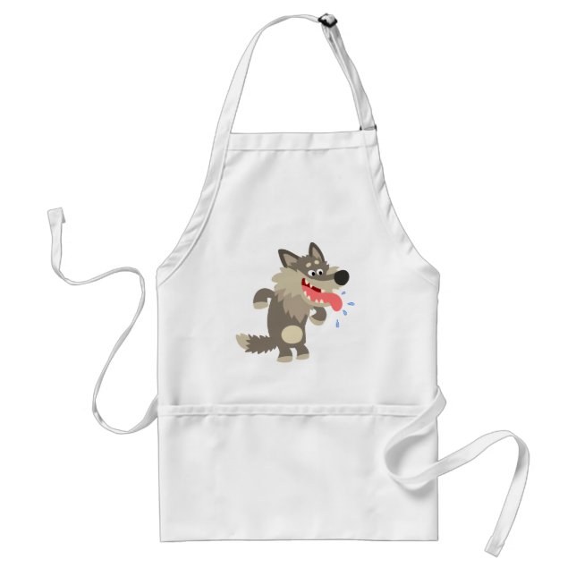 Varg för Cute Famous Tecknad Apron Förkläde (Framsidan)